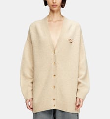 Cardigan en mélange de laine et d'alpaga Diesel