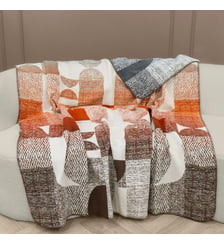 Plaid coton mélangé Garnier Thiebaut