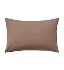 Taie d'oreiller unie en percale de coton lavée, DELICATE Essix