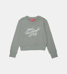 Sweat-shirt à col rond avec logo Diesel Kids