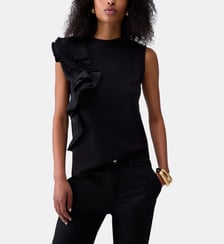 Top avec détails en taffetas Liu Jo