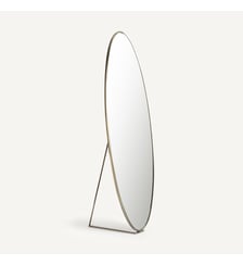 Miroir sur pied ovale métal fer, H170cm AM.PM