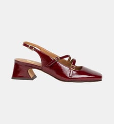 Babies Slingbacks Becca Cuir Verni Froissé Bobbies
