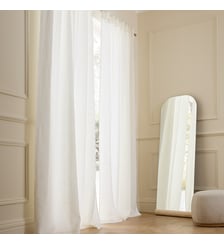 Rideau lin lavé doublé, pattes cachées AM.PM