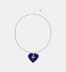 Collier chaîne avec pendentif perles tissées FORTAZA Hipanema