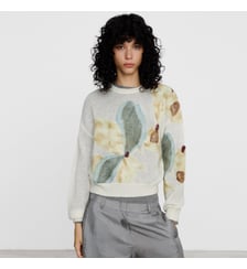 Pull à effet feutré en mélange mohair Adolfo Dominguez