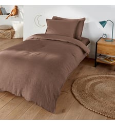 Housse de couette en lin lavé La Redoute Interieurs