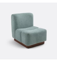 Fauteuil bas tissu texturé Podo La Redoute Interieurs