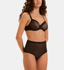 Soutien-gorge avec armatures moulé décolleté plongeant - Noir Simone Pérèle