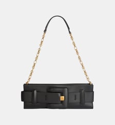 Pochette Anthem en cuir lisse Balmain