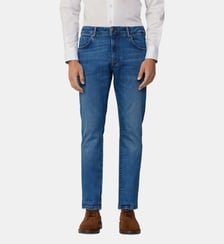 Jean Coupe Slim Powerflex Délavage Léger Hackett London