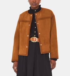 Blouson En Cuir Velours Vip Maison 123
