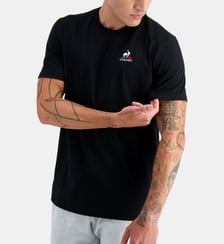 T-shirt droit en coton à signature brodée Le Coq Sportif