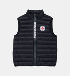 Gilet matelassé avec logo imprimé Dsquared2