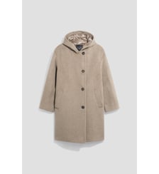 Manteau à capuche en laine et angora - ADRA Gerard Darel