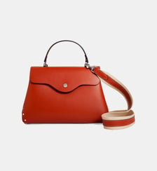 Sac à main moyen modèle Sans Couture en cuir lisse Le Tanneur