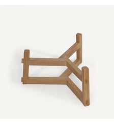 Support en chêne pour cache-pot Florian, hauteur 23 et 33 cm AM.PM