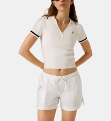 Polo ajusté maille côtelée  Guess Jeans