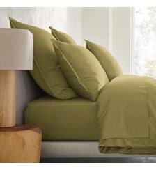 Taie d'oreiller en satin de coton lavé 200 fils AM.PM