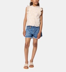 T-shirt broderies florales Chloe Kids