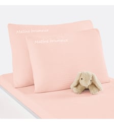 Taie d'oreiller bébé personnalisée, gaze de coton La Redoute Interieurs
