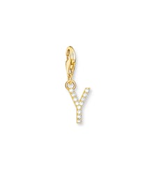Pendentif Charm lettre Y plaqué or Thomas Sabo