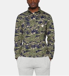 Chemise manches longues Clovis motif camouflage Serge Blanco