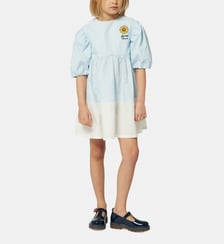 Robe évasée bicolore Kenzo Kids