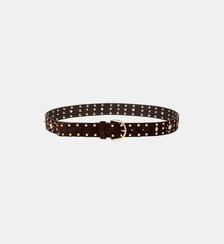 Ceinture en suède à rivets Sandro