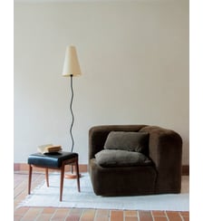 Chauffeuse d'angle en velours Olivia N°69- Produit chiné Debongout