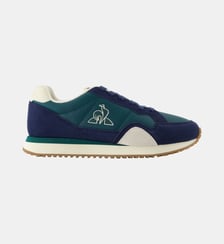 Sneakers rétro-running en cuir perforé et suede Jet Star Le Coq Sportif
