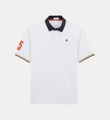 Polo manches courtes en jersey de coton 15 manche Serge Blanco