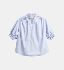 Blouse en coton à rayures et volants - LETTY Pablo