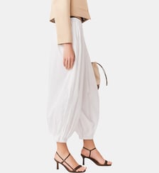 Pantalon sarouel en coton Maje