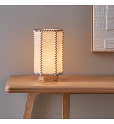 Lampe à poser en chêne et lin AM.PM