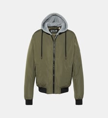 Blouson à capuche avec plastron amovible Schott