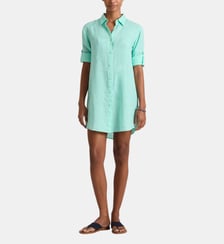 Robe chemise en lin unie Vilebrequin