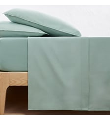 Drap plat uni en coton lavé La Redoute Interieurs