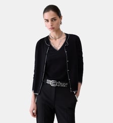Cardigan avec bordures en Lurex® Liu Jo