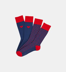 Pack 2 chaussettes en coton - Saint Valentin Arthur