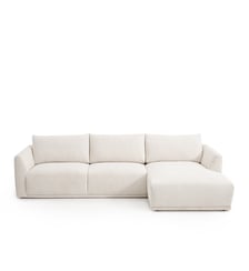 Canapé d'angle droit, chenillé chiné La Redoute Interieurs