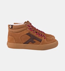 Tennis suède et coton Walnut MID Faguo