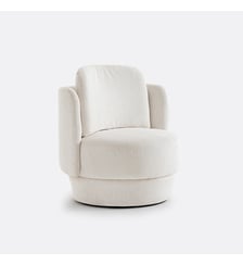 Fauteuil rotatif velours côtelé La Redoute Interieurs
