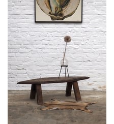 Table basse brutaliste Léonie N°436- Produit chiné Debongout