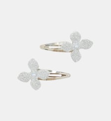Barrette - Argent métal fleurs paillettes Tartine Et Chocolat