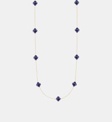 Sautoir, lapis lazuli, or jaune Morganne Bello