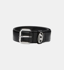 Ceinture en cuir avec plaque à logo Diesel