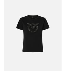 T-shirt à logo bijou love birds Pinko