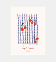 Poster   Sept Cerises - The Poster Club x Nynne Rosenvinge Poster & Frame