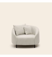 Fauteuil  Revêtement en tissu texturé Madura